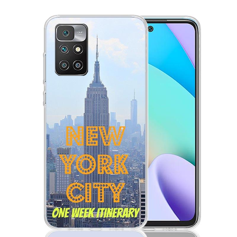 NYC New York City Phone Case For Xiaomi Redmi 12C 13C 14C 12 13 10 10A 10C 9 9A 9C 9T 8 8A 7 7A 6 6A K70 K60 K40 K20 Pro 12C 12