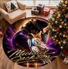 Michael Jackson Pattern Round Rug, Indoor/Outdoor Mat, for Picnic, Gameroom, Bedroom, Office, Living Room, Home Decor Carpet, Birthday Gift