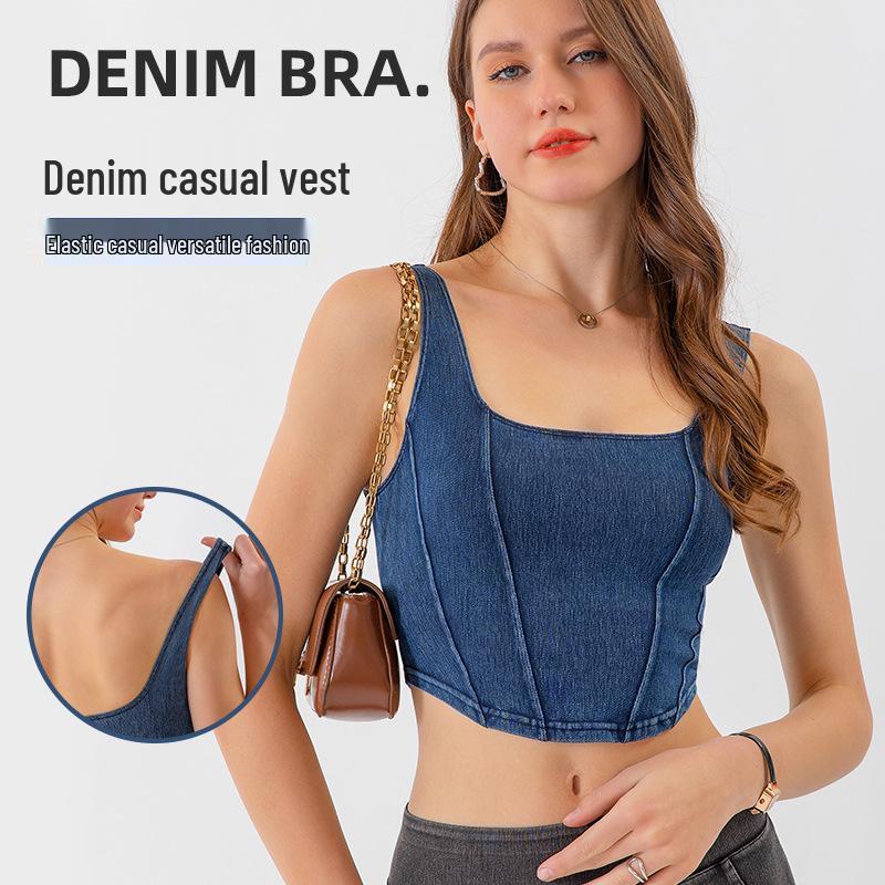 Женские джинсовые капри для йоги с высокой талией Весна/Лето 2025 - Утягивающие, Высокоэластичные, Контроль живота, Повседневная одежда для фитнеса.