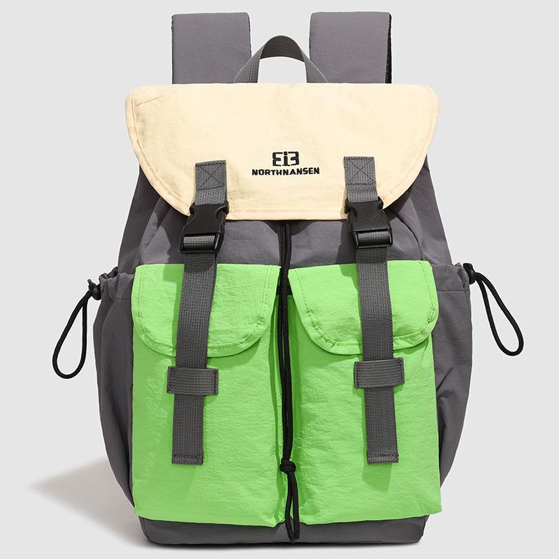 Школьная сумка Schoolbagins Рюкзак контрастного цвета для мальчиков и девочек Легкий для активного отдыха и альпинизма Школьный рюкзак большой вместимости Сшитый многофункциональный рюкзак