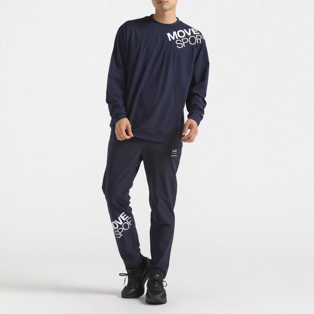 Long Sleeve Shirt Descente TOUGH Long Sleeve Shirt Stretch UV Protection Training Running NV00 S [Move Sports] (UPF50+) (ST4FLT03M)