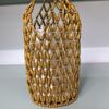 2025 New Design Summer Handmade Lady Wooden Bead Woven Tote Bag Hollow-out Shoulder Bag Travel Beach Underarm Bucket Bag Handbag