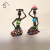 Nordic Black Resin Candlestick Ornament for Home Decoration