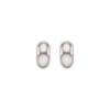Silver Semicircular Earrings Sc25A32J