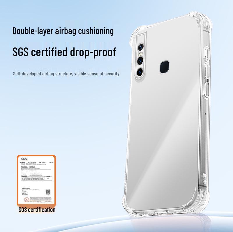 Совместимый с vivo S1/S1 Pro Прозрачный чехол для телефона - Ударопрочный ТПУ, Угловые воздушные подушки, Полное покрытие, Высококлассный минималистичный дизайн.