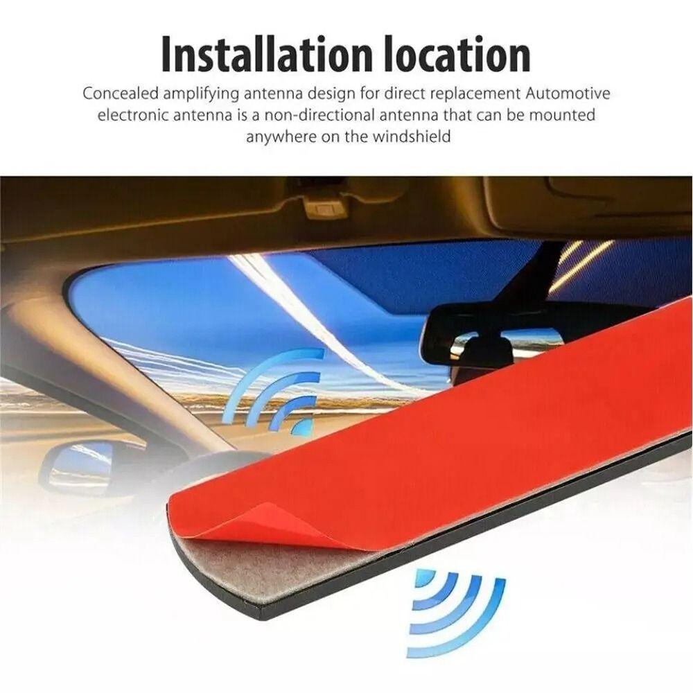 1Pcs Signal Booster Antena DC 5-12V Amplified Antenna for Car Truck Motorcycle Boat