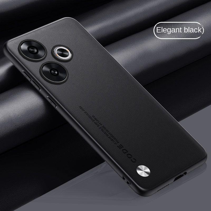 Чехол для Xiaomi POCO F6 PRO Мягкий Веганская кожа Текстура Тонкий Защитная задняя крышка Чехол для Xiaomi POCO F6 F6Pro Полностью закрывающий корпус