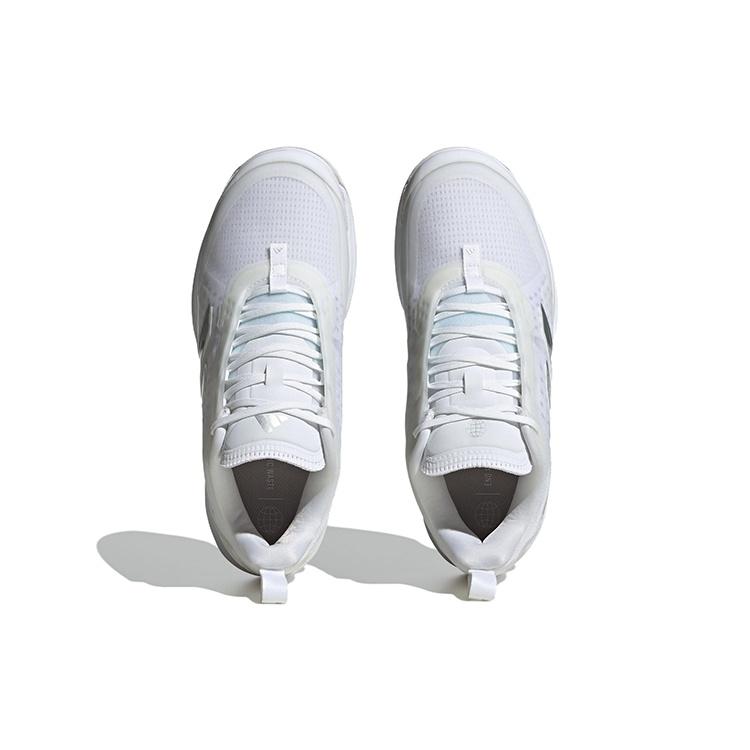(WMNS) adidas Avacourt Tennis Shoes 'Cloud White Silver Metallic' Women's HQ8404