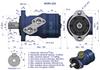 Orbital hydraulic motor (used for wrapping machines) WMR 200 cm3/rev (140 bar / max. 200 bar) Waryński