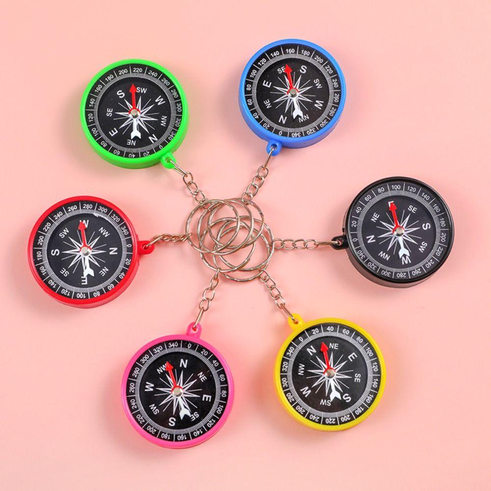 Hiking Pocket Compass Keychain Climbing Navigation Tools Mini Compass Pendant Backpack Decor