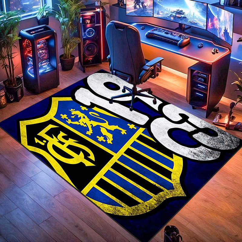 Portugal: Lion Emblem Green Shield carpet Suitable for all seasons floor mats Office chair cushion Fashion Bathroom mat