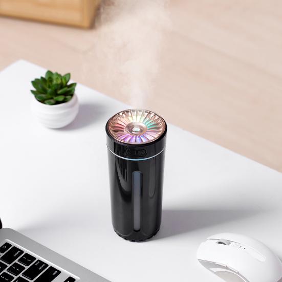 Портативный увлажнитель воздуха, красочный рассеянный свет, USB, бесшумный автомобильный увлажнитель, диффузор аромата для автомобиля