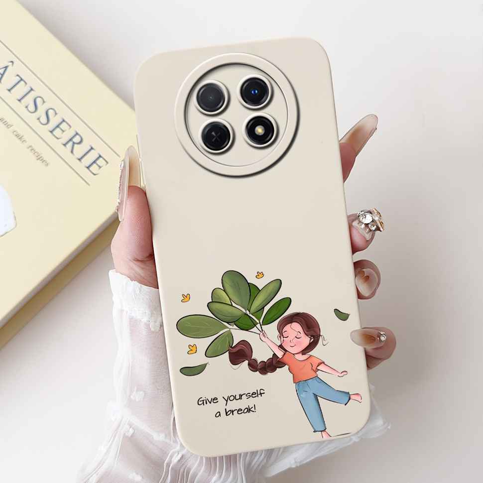 For Huawei nova Y91 Case STG-LX1 Cute Cartoon Rabbit Soft Silicone Cover For Huawei Enjoy 60X STG-AL00 6.95" Butterfly Shell