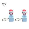 Glowing Christmas Ornament Santa Sound Light Keychain, Interactive with Festive Tunes, Novelty Party Favor USB-C Rechargeable Fidget Pendant