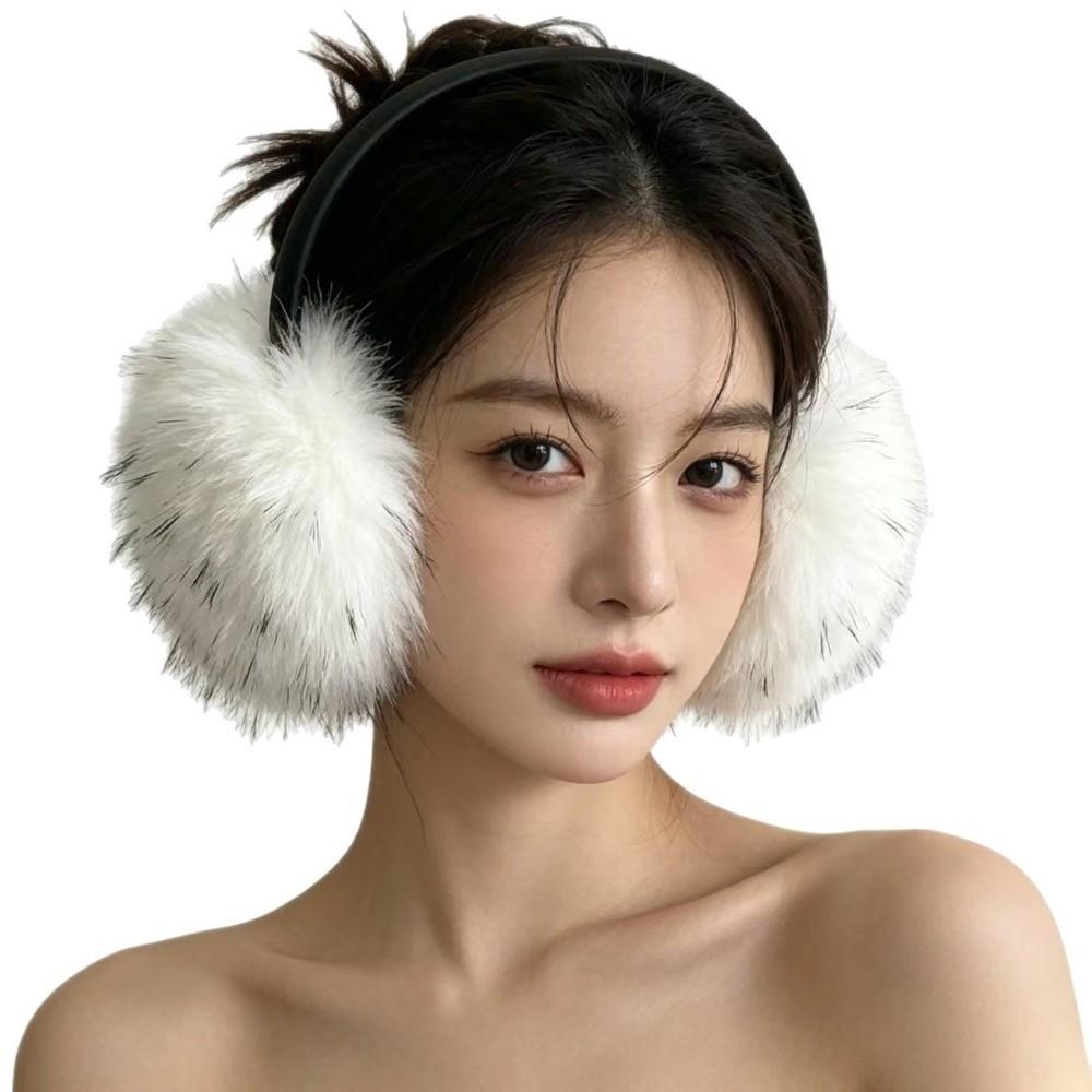 Solid Color Winter Earmuffs Ear Cap Ear Mask Cute Faux Fur Plush Earmuffs Men