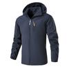 Technology Three-proof Autumn and Winter Outdoor Fleece Men's Jacket Casual Detachable Hooded Trench Coat Loose Coat Men