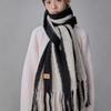 COQUET Teddy Stripe Emblem Muffler Midnight Black
