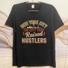 Повседневная летняя унисекс футболка Нью-Йорк Город, который вырастил hustlers С коротким рукавом Свободный крой Круглый вырез Топ футболки
