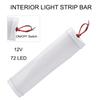 Car Interior Led Light Bar 72LED White Light Tube For Lorry Truck Camper Ship Reading Lamp Indoor Ceiling Lights With Switch
