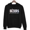 Sweat À Capuche - Béziers - Unisexe - Noir - Manches Longues - Col Capuche