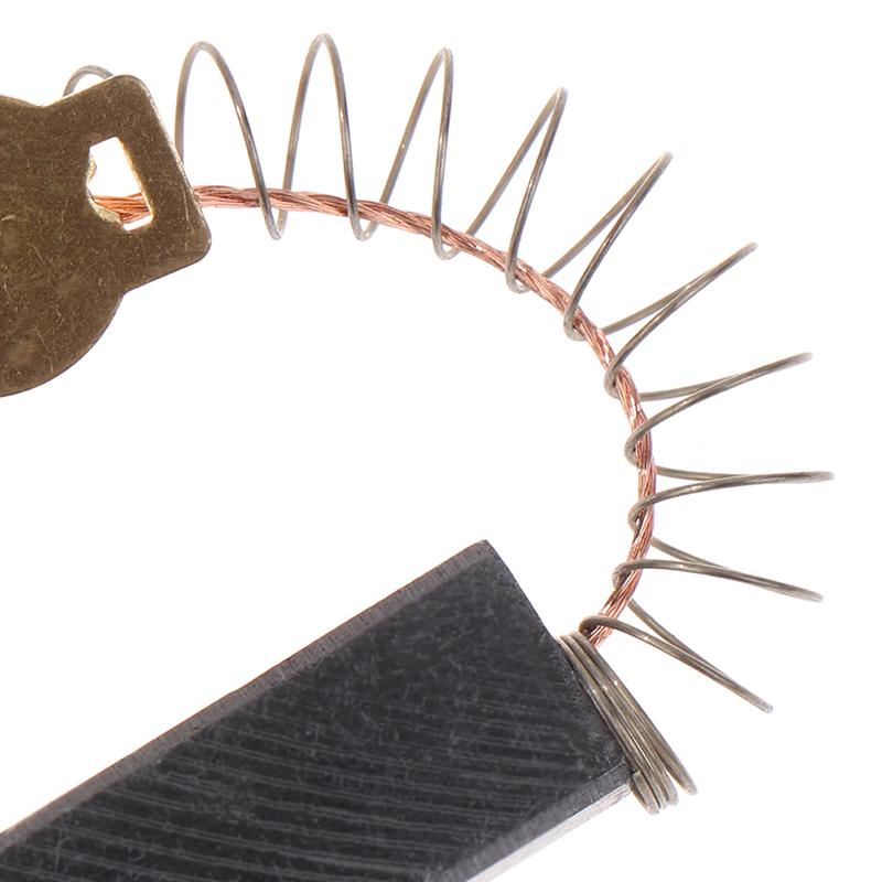 2Pcs Spring And Wires Electric Motor Carbon Brushes For Dust Collector Cleaner