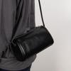 Vintage PU Leather Handbag Leather Shoulder Bag Fashion Small Cylinder Crossbody Bag  Casual Wear