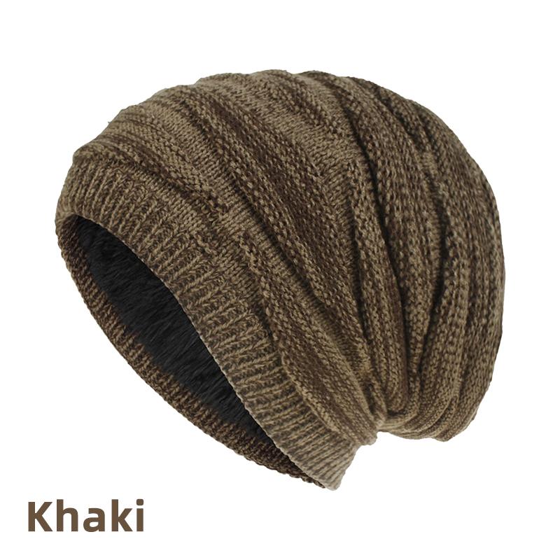 Fashion Knit Autumn Winter Crochet Solid Warm Baggy Beanie Hat Slouch Cap Ski Cap Christmas Gift Women Men