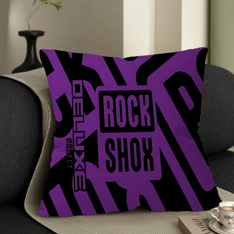 R-Rock-Shox Mountain Bike Personalized Pillow Dust Cover Bedroom Kids Party Decoration Pillowcase Birthday Children Gift