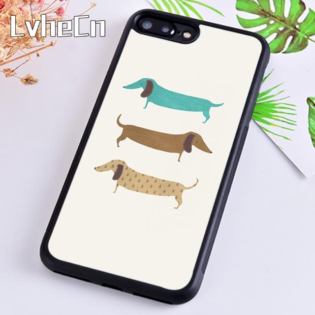 Мультяшный Такса Сосисочная Собака Чехол для Телефона Для iPhone 17 Air 13 12 Чехол Для Apple 14 15 16 Pro Max Plus плюс
