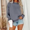Women Winter Tops Women's Long Sleeve Sweatshirt Casual  Loose Fit Pollover Fleece Tops