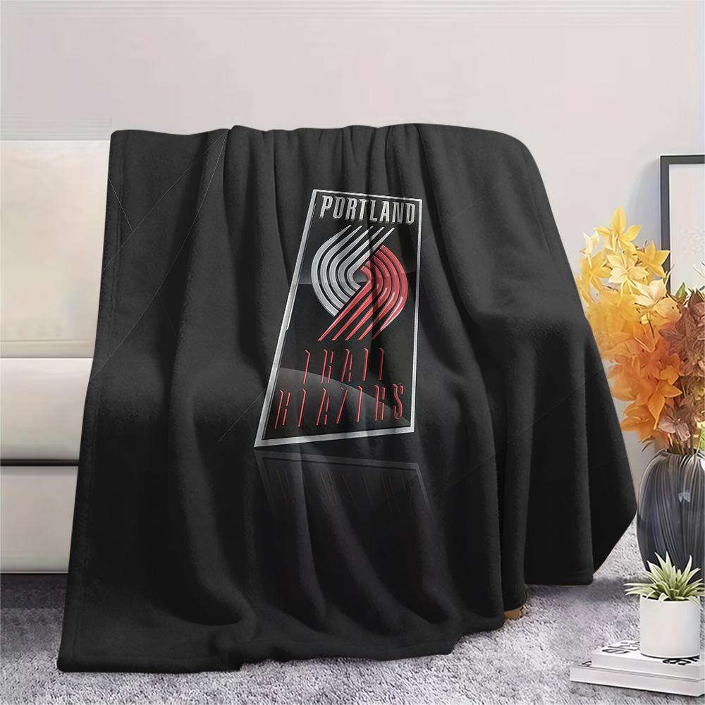 Portland Trail Blazers Flannel Blanket, High quality Comfortable for All Seasons, Home Decor, Warmth and Comfort