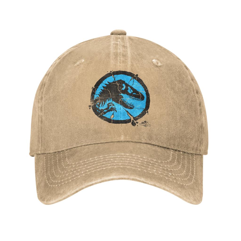 Jurassic Park Shattered Baseball Caps Vintage Distressed Cotton Snapback Hat Unisex Running Golf Adjustable Fit Hats Cap