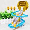1 Set Kids Electronic Toy Duck Climbing Stairs Track Toy with Music and Light Children Educational Toys for Toddlers