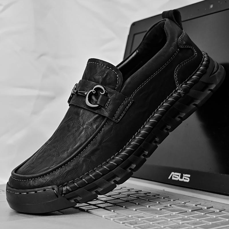 Модные кожаные мокасины ручной работы, мужские повседневные кроссовки, обувь для вождения, кожаные мужские туфли, горячая распродажа, мокасины, инструментальная обувь
