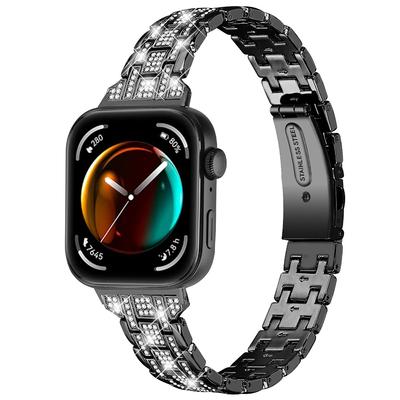 Для Huawei Watch Fit 3 Ремешок для часов Пятирядный металлический браслет с кристаллами