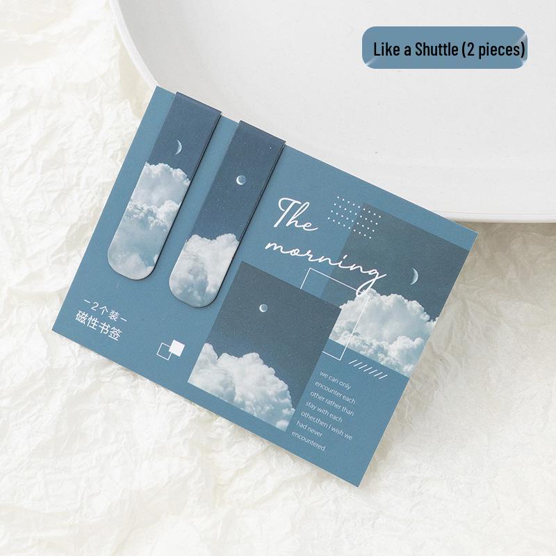 Серия магнитных закладок «Фантазии раннего утра»: 6 Простых Живописных Облачных Узоров