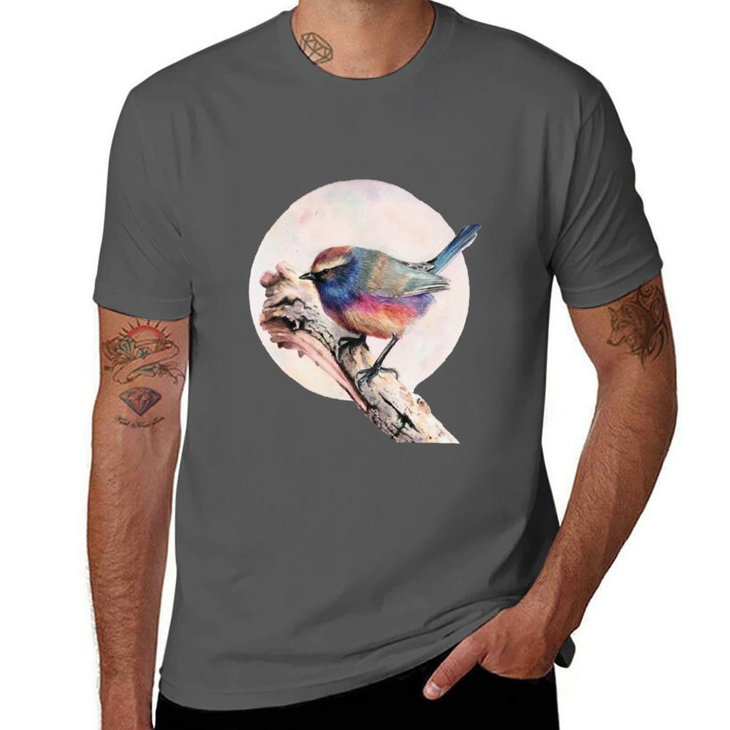 Rainbow bird TShirt UV Protection Outdoor Tee Shirt