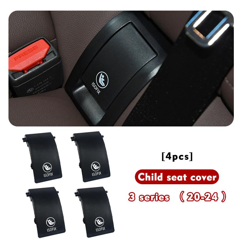 Rear Child Seat Anchor Safety ISOFIX Cover Restraint For BMW 3 series 20-24 G20 G21 G28 G80Seats Benches Accessoires 2020-2024