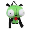 35cm New Alien Invader Zim3D Eyes Robot Gir Cute Plush Backpack Green Bag Christmas Gift Girl Boy Plush Toy