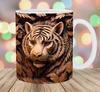 3D Белый Тигр Тигр Керамическая Кружка-Маркер для Кофе Чайная Чашка Новый Животное Животное Новый Король Леса