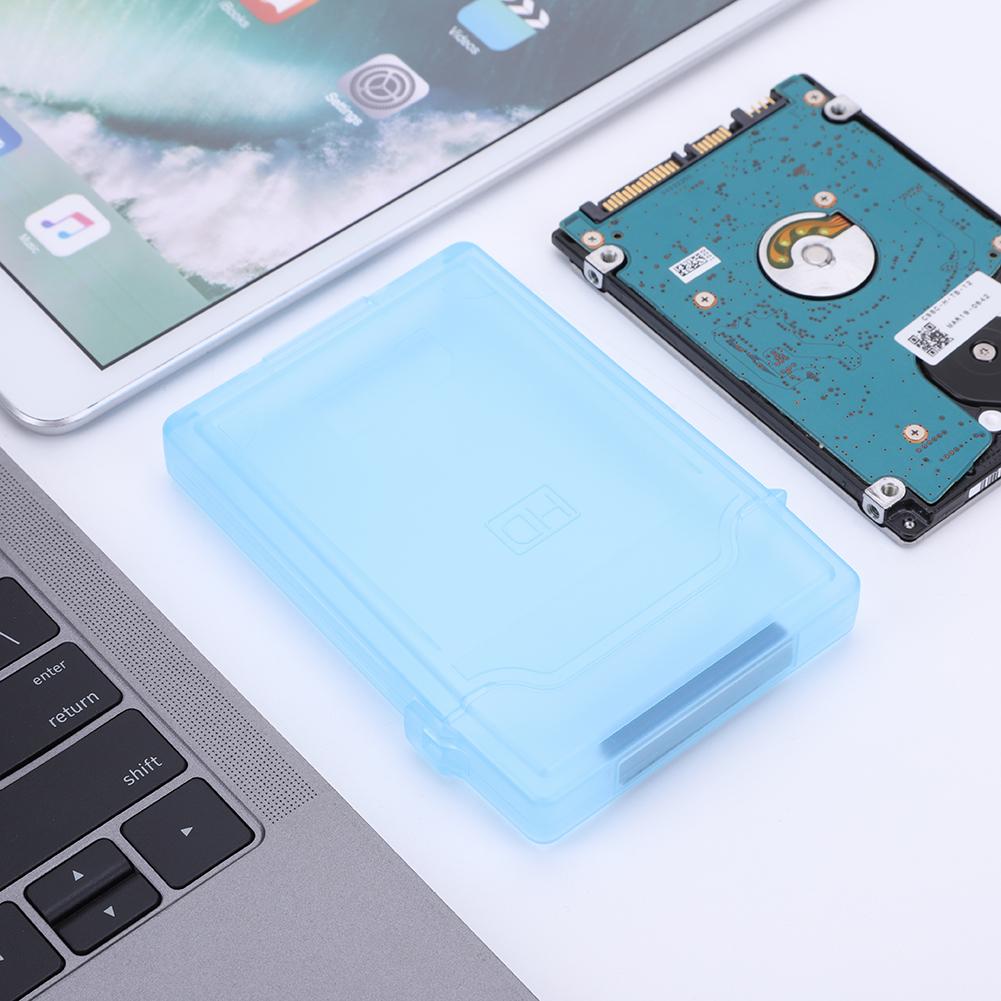 2.5 In HDD SSD Protective Case Shockproof Hard Drive Disk Protective Box Plastic Moisture-proof 2.5 Inch Hard Drive Storage Case