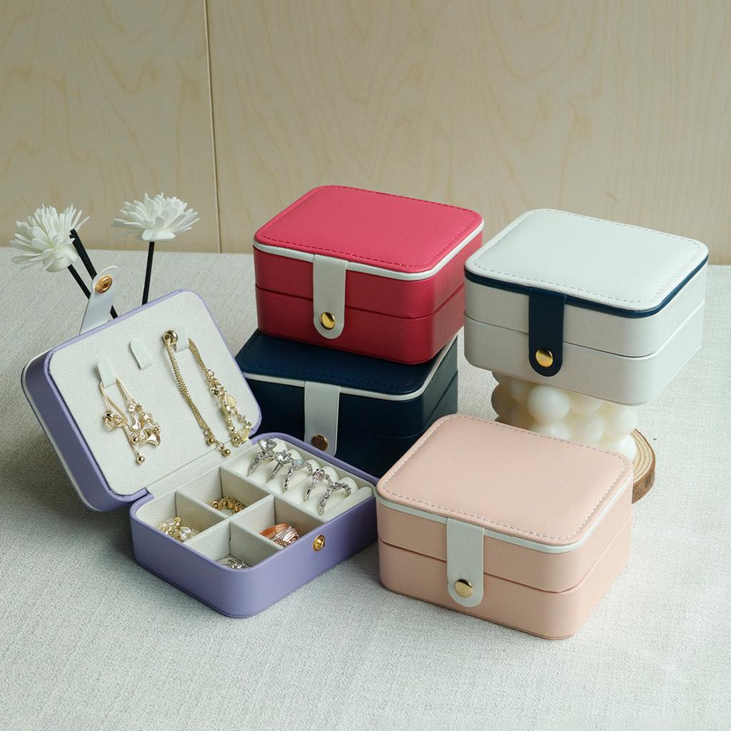 Portable Jewelry Casket Packaging Box Makeup Organizer For Exquisite Cosmetic Beauty Case Container Graduation Events Gift