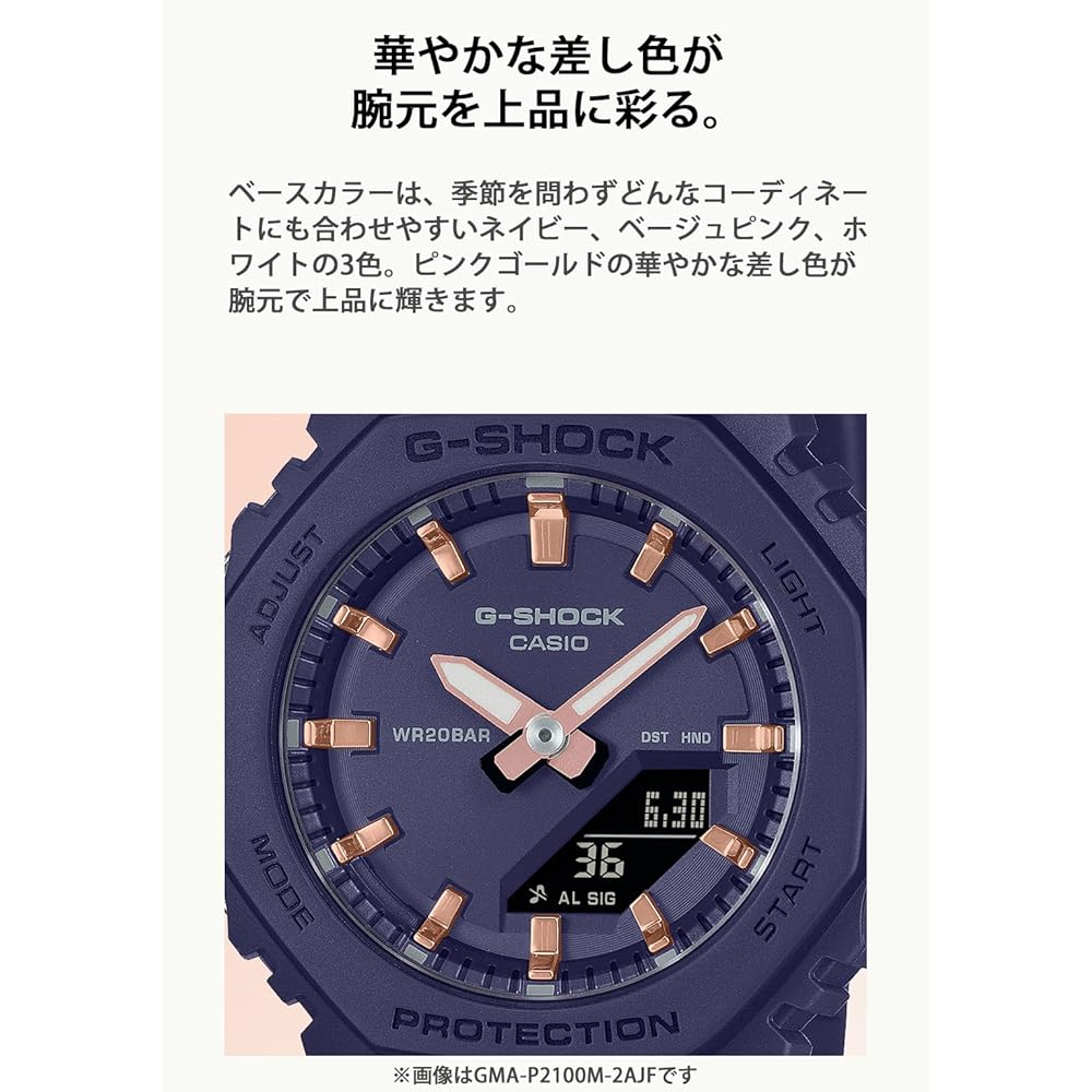 Casio G-Shock GMA-P2100M-2AJF Mid-Size Women's Watch Navy Eco-Friendly Materials