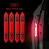 4pcs High-Visibility Reflective Car Door Stickers - Night Safety Warning Decals with Arrow Design, 14x12cm, Green