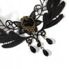 Choker Lace Embroidery Black Necklace Gothic Ch07