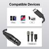 Кабель 1/1,5/2 м, 3-контактный female на USB C, USB C на 3-контактный female Aux для подключения микрофонов к смартфонам, планшетам