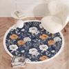 Circular Living Room Flower Shaped Carpet Bedroom Bedside Sofa Coffee Table Computer Chair Anti Slip and Wear-resistant