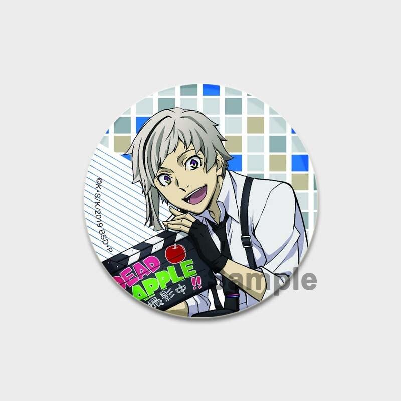58 мм аниме Бунго Бродячие собаки брошь Манга нагрудный значок аксессуары для одежды шляпа украшение для рюкзака Harajuku значки с героями мультфильмов подарки для фанатов