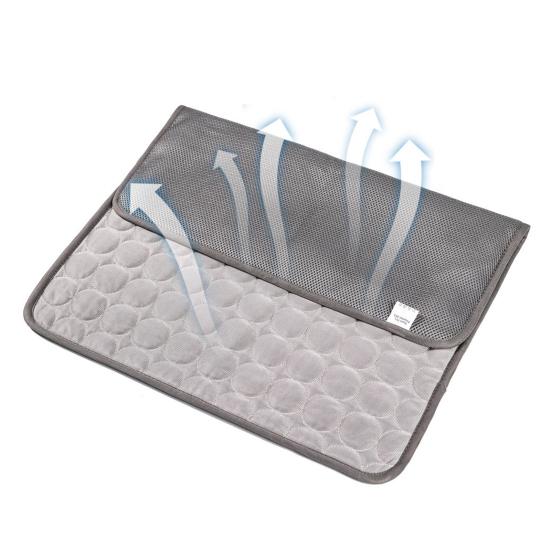 Охлаждающий коврик для собак Портативный Моющийся Коврик из ледяного шелка для домашних животных для Собак Кошек Нескользящее Летнее Самоохлаждающееся Одеяло для Использования в Помещении и на Улице