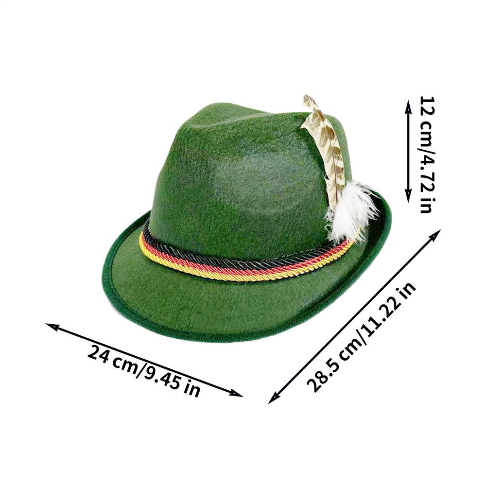 Unisex Headwear Festival Hat Oktoberfest Hat Jazz Hat Bowler Hats Curled Party Halloween Costume Cosplay CapS Costume Caps